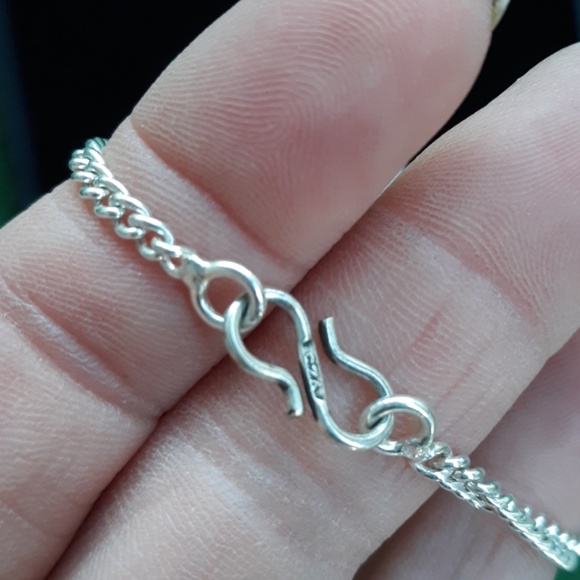 New Stunning Chalcedony 925 Silver Necklace. - Picture 6 of 6